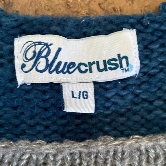 Bluecrush big heart pullover sweater knit! Size XL - Picture 9 of 16